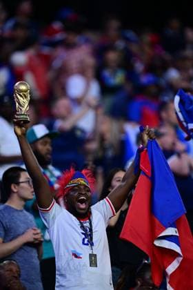 Haiti v Scotland - FIFA World Cup, WM, Weltmeisterschaft, Fussball 2026 - Group C FOXBOROUGH, UNITED STATES - JUNE 13: Fans gather to show their support for their teams prior to 2026 FIFA World Cup First Stage Group C match between Haiti and Scotland at Gillette Stadium (Boston Stadium) in Foxborough, Massachusetts, United States on June 13, 2026. Abdulhamid Hosbas Anadolu Massachusetts United States. Editorial use only. Please get in touch for any other usage.  Copyright: x2026xAnadoluxAbdulhamidxHosbasx