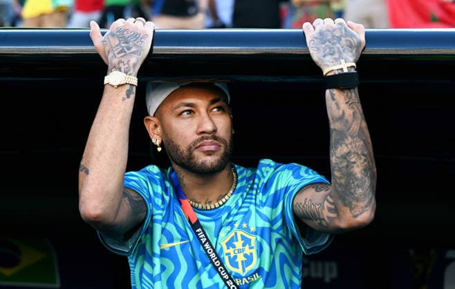 Soccer, International match, Men, FIFA World Cup 2026, Soccer World Cup, USA, Group C, MetLife Stadium New Jersey Brazil Morocco Neymar BRA Single image, Portraits, Portrait