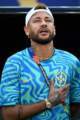 Soccer, International match, Men, FIFA World Cup 2026, Soccer World Cup, USA, Group C, MetLife Stadium New Jersey Brazil Morocco Neymar BRA Single image, Portraits, Portrait