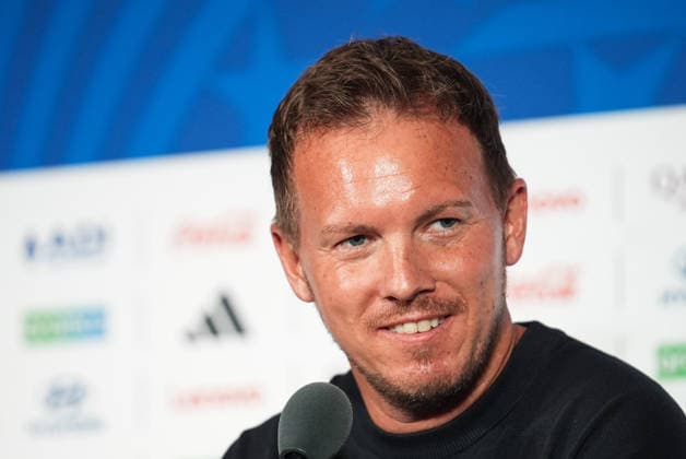 Ahead of Germany v Curacao - FIFA World Cup, WM, Weltmeisterschaft, Fussball 2026 - Group E TEXAS, UNITED STATES - JUNE 13: Head coach Julian Nagelsmann of Germany attends a press conference, PK, Pressekonferenz ahead of 2026 FIFA World Cup First Stage Group E match between Germany and Curacao at Houston Stadium in Texas, United States on June 13, 2026. Hakan Akgun Anadolu Texas United States. Editorial use only. Please get in touch for any other usage.  Copyright: x2026xAnadoluxHakanxAkgunx