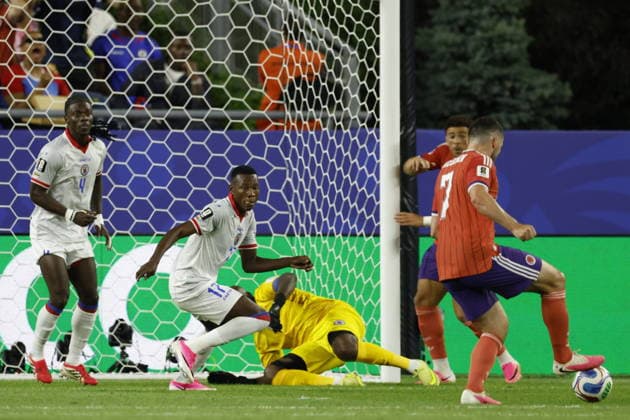 FIFA World Cup, WM, Weltmeisterschaft, Fussball 2026 - Group C - Haiti vs Scotland John McGinn of Scotland (R) scores the 0-1 goal during the FIFA World Cup 2026 group stage match Haiti against Scotland, in Foxborough, Massachusetts, USA, 13 June 2026. BOSTON United States  Copyright: xGREGxM.xCOOPERx