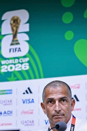 June 13, 2026, Monterrey, Mexico: Sabri Lamouchi, head coach of the Tunisia speaks during the press conference, PK, Pressekonferenz of Sweden one day ahead of the FIFA World Cup, WM, Weltmeisterschaft, Fussball 2026 Group F match between Sweden and Tunisia at Monterrey Stadium on June 13, 2026 in Monterrey, Mexico. Photo: DiaEsportivo Monterrey Mexico - ZUMAh208 20260613_zsp_h208_028 Copyright: xHeulerxAndreyx