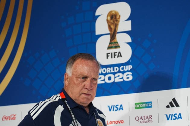 Ahead of Germany v Curacao - FIFA World Cup, WM, Weltmeisterschaft, Fussball 2026 - Group E TEXAS, UNITED STATES - JUNE 13: Head coach Dick Advocaat of Curacao attends a press conference, PK, Pressekonferenz ahead of 2026 FIFA World Cup First Stage Group E match between Germany and Curacao at Houston Stadium in Texas, United States on June 13, 2026. Hakan Akgun Anadolu Texas United States. Editorial use only. Please get in touch for any other usage.  Copyright: x2026xAnadoluxHakanxAkgunx
