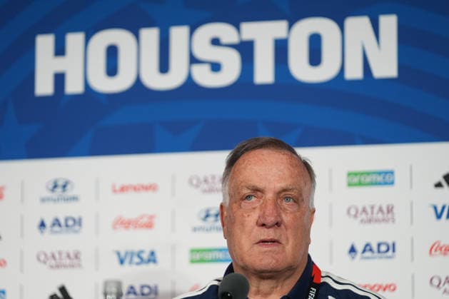 Ahead of Germany v Curacao - FIFA World Cup, WM, Weltmeisterschaft, Fussball 2026 - Group E TEXAS, UNITED STATES - JUNE 13: Head coach Dick Advocaat of Curacao attends a press conference, PK, Pressekonferenz ahead of 2026 FIFA World Cup First Stage Group E match between Germany and Curacao at Houston Stadium in Texas, United States on June 13, 2026. Hakan Akgun Anadolu Texas United States. Editorial use only. Please get in touch for any other usage.  Copyright: x2026xAnadoluxHakanxAkgunx