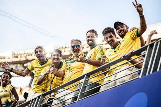Brazil vs. Morocco NOVA JERSEY, NJ - 13.06.2026: BRAZIL VS. MOROCCO - Fans of the Brazilian national team, Nationalteam before the match between Brazil and Morocco, valid for the group stage of the 2026 FIFA World Cup, WM, Weltmeisterschaft, Fussball held at MetLife Stadium, in East Rutherford, New Jersey, United States, this Saturday (13). (Photo: Danilo Fernandes Fotoarena) x2961474x  DaniloxFernandes