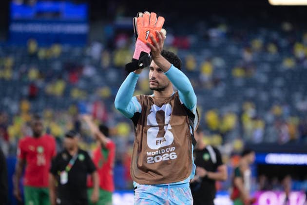 Soccer, World Cup 2026, 20260613, Brazil Morocco Pictured Goalkeeper Munir EL KAJOUI Morocco, 12 East Rutherford New York New Jersey Stadium New Jersey United States of America Copyright: Passion2Press MarkusxFischerx