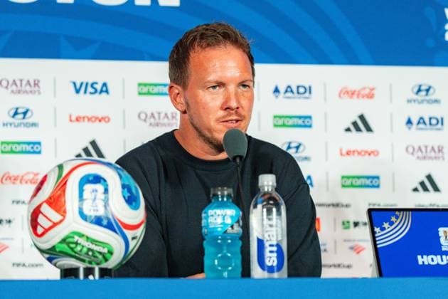 FIFA World Cup 2026, Press conference before the match Germany vs Curacao with coach Julian Nagelsmann and Aleksandar Pavlovic on 13 06 2026 at NRG Stadium in Houston, Texas Copyright: xBahhoxKarax