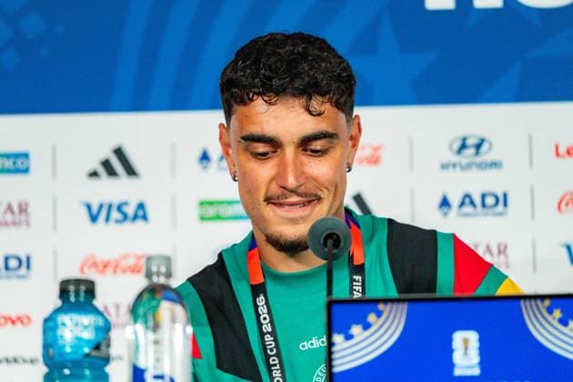 FIFA World Cup 2026, Press conference before the match Germany vs Curacao with coach Julian Nagelsmann and Aleksandar Pavlovic on 13 06 2026 at NRG Stadium in Houston, Texas Copyright: xBahhoxKarax