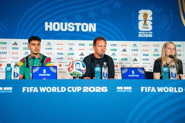 FIFA World Cup 2026, Press conference before the match Germany vs Curacao with coach Julian Nagelsmann and Aleksandar Pavlovic on 13 06 2026 at NRG Stadium in Houston, Texas Copyright: xBahhoxKarax