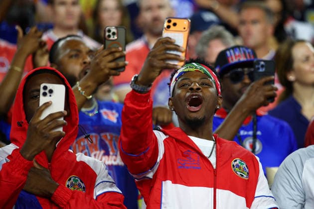 FIFA World Cup, WM, Weltmeisterschaft, Fussball 2026: Haiti v Scotland BOSTON, USA - 13th June 2026: Haiti fans during the FIFA World Cup 2026 Group C match between Haiti and Scotland at Boston Stadium Boston Boston Stadium Canada Copyright: xCraigxMercerx xPeakxActionxPhotosx