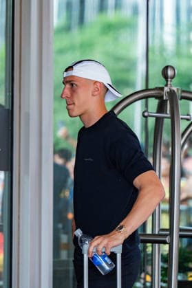 FIFA World Cup 2026, arrival of the German national team DFB at the team hotel Inter Continental on 13 06 2026 in Houston, Texas Joshua Kimmich and Nico Schlotterbeck Copyright: xBahhoxKarax