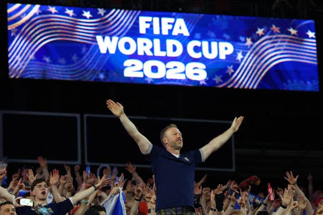 FIFA World Cup, WM, Weltmeisterschaft, Fussball 2026: Haiti v Scotland BOSTON, USA - 13th June 2026: Scotland fans celebrate after the FIFA World Cup 2026 Group C match between Haiti and Scotland at Boston Stadium Boston Boston Stadium Canada Copyright: xCraigxMercerx xPeakxActionxPhotosx