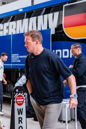 FIFA World Cup 2026, arrival of the German national team DFB at the team hotel Inter Continental on 13 06 2026 in Houston, Texas Julian Nagelsmann Copyright: xBahhoxKarax