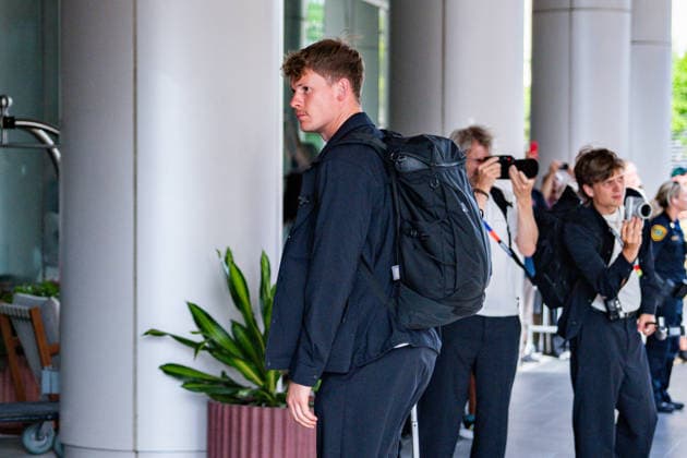 FIFA World Cup 2026, arrival of the German national team DFB at the team hotel Inter Continental on 13 06 2026 in Houston, Texas Alexander Nübel Copyright: xBahhoxKarax