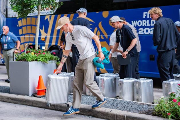 FIFA World Cup 2026, Arrival of the German national team DFB at the team hotel Inter Continental on 13 06 2026 in Houston, Texas Kai Havertz, Angelo Stiller, Nico Schlotterbeck Copyright: xBahhoxKarax