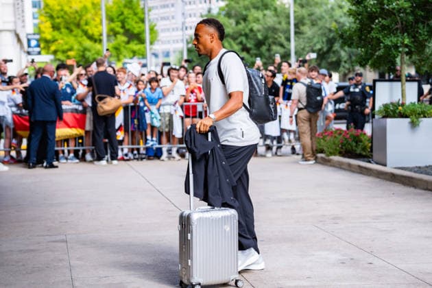 FIFA World Cup 2026, arrival of the German national team DFB at the team hotel Inter Continental on 13 06 2026 in Houston, Texas Jamie Leweling Copyright: xBahhoxKarax