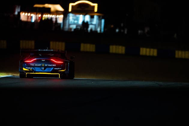 24 HEURES DU MANS 2026 - RACE - SATURDAY 23 NEWELL Gray (usa), BARRICHELLO Eduardo (bra), ADAM Jonny (gbr), Heart of Racing Team, Aston Martin Vantage AMR LMGT3 23, LM GT3, action during the 24 Hours of Le Mans 2026, 3rd round of the 2026 FIA World Endurance Championship, on June 13, 2026 on the Circuit des 24 Heures du Mans in Le Mans, France -  Copyright: xAndreaxLorenzinax