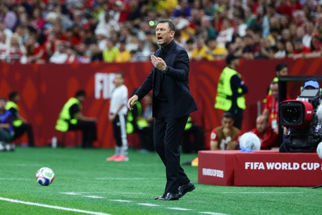 Tony Popovic Head Coach of Australia reacts during the FIFA World Cup, WM, Weltmeisterschaft, Fussball 2026 match between Australia and Turkey at BC Place, Vancouver, Canada on 13 June 2026. Copyright: xPeterxDovganx 45060044