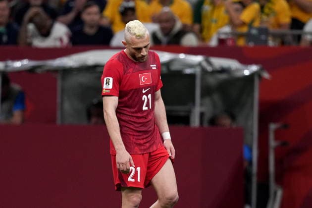 June 13, 2026, Vancouver, Bc, CANADA: Turkey s Baris Alper Yilmaz (21) reacts to a missed shot on goal during first half group D World Cup soccer action against Australia, in Vancouver, Saturday, June 13, 2026. AUSTRALIA V. TURKEY  - ZUMAc35_ 20260613_zaf_c35_211 Copyright: xEthanxCairnsx