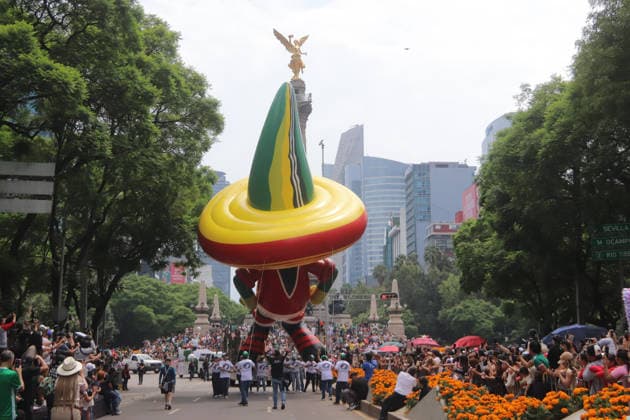 A Pique parade balloon is seen during The Ball Returns HomeÃ¢â‚¬Â parade as part of 2026 FIFA World Cup, WM, Weltmeisterschaft, Fussball on Paseo de la Reforma Avenue. on June 13, 2026 in Mexico City, Mexico. Mexico City 2026 FIFA World Cup Parade  - ZUMAe321 0859071705st Copyright: xCarlosxSantiagox