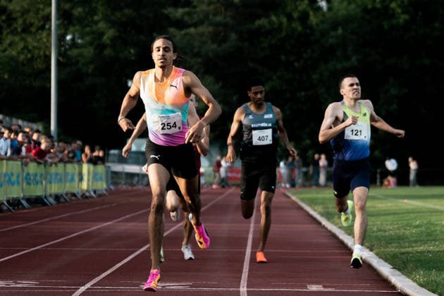 Skupin Alfa Malik LG Offenburg, 254, 800m male , GER, Leichtathletik, Athletics, Merck Laufgala, Pfungstadt, 13 06 2026, GER, Leichtathletik, Athletics, Merck Laufgala, Pfungstadt, 13 06 2026 Pfungstadt Copyright: xStefanxMayerx EP_SMR