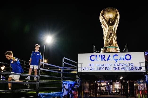 Football, FIFA World Cup 2026, Curacao national team, World Cup atmosphere and impressions from Willemstad