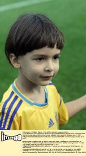 Football, EURO 2012, The boy Tymur Shamanov - fan original of Ukraine
