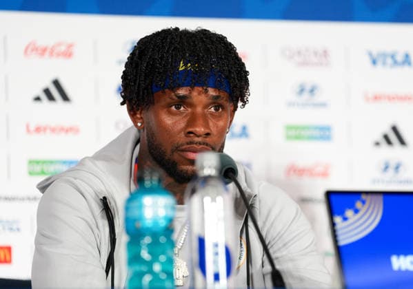Leandro Bacuna Curacao, 10 takes part in the final press conference before the group match between Germany and Curacao USA, FIFA World Cup, Curacao press conference, Houston, 13 06 2026 USA, FIFA World Cup, Curacao press conference, Houston, 13 06 2026 Houston Copyright: xEibner-Pressefoto ScottxColemanx EP_SCN