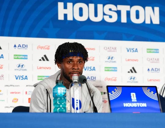 Dick Advocaat Curacao, head coach takes part in the final press conference before the group match between Germany and Curacao USA, FIFA World Cup, Curacao press conference, Houston, 13 06 2026 USA, FIFA World Cup, Curacao press conference, Houston, 13 06 2026 Houston Copyright: xEibner-Pressefoto ScottxColemanx EP_SCN