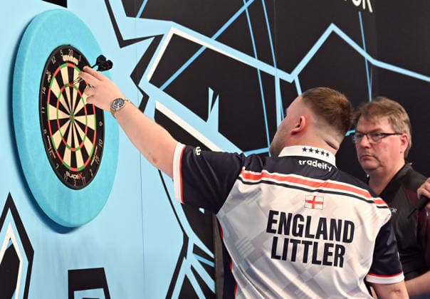 11 06 2026, xhbx, Dart World Cup of Darts 2026, v l Luke Littler England DFL DFB REGULATIONS PROHIBIT ANY USE OF PHOTOGRAPHS as IMAGE SEQUENCES and or QUASI VIDEO Frankfurt