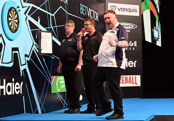13 06 2026, xhbx, Dart World Cup of Darts 2026, v l Luke Littler England DFL DFB REGULATIONS PROHIBIT ANY USE OF PHOTOGRAPHS as IMAGE SEQUENCES and or QUASI VIDEO Frankfurt