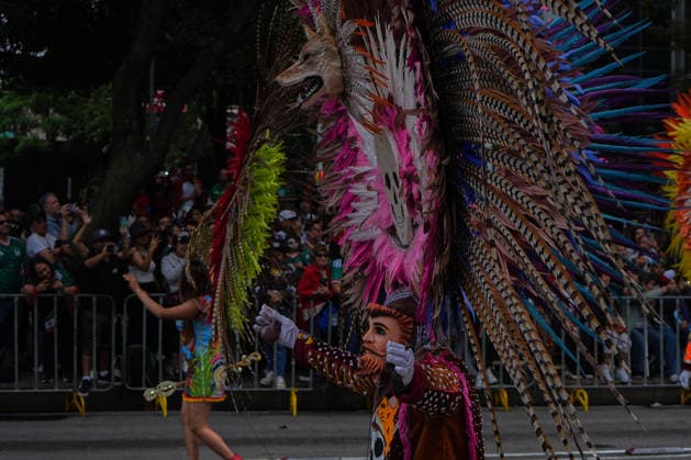 Mexico City shifts its focus to World Cup tourism MEXICO CITY, MEXICO - JUNE 13: Mexico City dresses up to welcome international tourism with a stunning, out-of-season Day of the Dead parade, serving as a vibrant prelude to a packed Fan Fest for the World Cup match between Brazil and Morocco, in Mexico City, Mexico on June 13, 2026. The traditional Mexican celebration held during the summer to coincide with the global football tournament, filled the city s main avenues with colorful floats, giant skulls, and thousands of costumed performers. Following the cultural display, massive crowds of local and foreign supporters flooded the designated Fan Fest areas. The fan zone reached full capacity as fans gathered to watch the clash between the South American and African squads on giant screens, blending Mexico s rich cultural heritage with the global passion for football. Luciano Gonzalez Anadolu Mexico City Mexico. Editorial use only. Please get in touch for any other usage.  Copyright: x2026xAnadoluxLucianoxGonzalezx