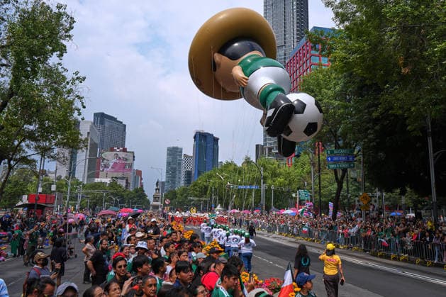 Mexico City shifts its focus to World Cup tourism MEXICO CITY, MEXICO - JUNE 13: Mexico City dresses up to welcome international tourism with a stunning, out-of-season Day of the Dead parade, serving as a vibrant prelude to a packed Fan Fest for the World Cup match between Brazil and Morocco, in Mexico City, Mexico on June 13, 2026. The traditional Mexican celebration held during the summer to coincide with the global football tournament, filled the city s main avenues with colorful floats, giant skulls, and thousands of costumed performers. Following the cultural display, massive crowds of local and foreign supporters flooded the designated Fan Fest areas. The fan zone reached full capacity as fans gathered to watch the clash between the South American and African squads on giant screens, blending Mexico s rich cultural heritage with the global passion for football. Luciano Gonzalez Anadolu Mexico City Mexico. Editorial use only. Please get in touch for any other usage.  Copyright: x2026xAnadoluxLucianoxGonzalezx