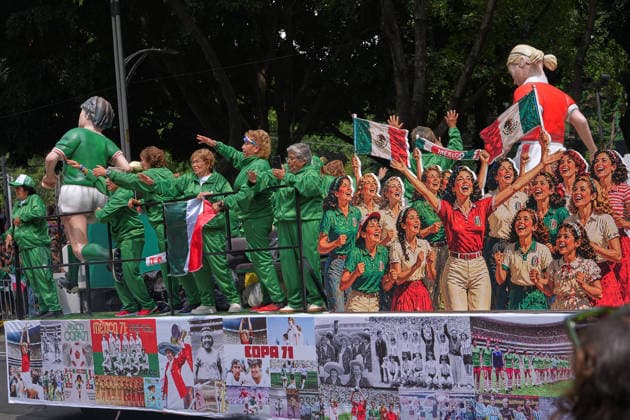 Mexico City shifts its focus to World Cup tourism MEXICO CITY, MEXICO - JUNE 13: Mexico City dresses up to welcome international tourism with a stunning, out-of-season Day of the Dead parade, serving as a vibrant prelude to a packed Fan Fest for the World Cup match between Brazil and Morocco, in Mexico City, Mexico on June 13, 2026. The traditional Mexican celebration held during the summer to coincide with the global football tournament, filled the city s main avenues with colorful floats, giant skulls, and thousands of costumed performers. Following the cultural display, massive crowds of local and foreign supporters flooded the designated Fan Fest areas. The fan zone reached full capacity as fans gathered to watch the clash between the South American and African squads on giant screens, blending Mexico s rich cultural heritage with the global passion for football. Luciano Gonzalez Anadolu Mexico City Mexico. Editorial use only. Please get in touch for any other usage.  Copyright: x2026xAnadoluxLucianoxGonzalezx