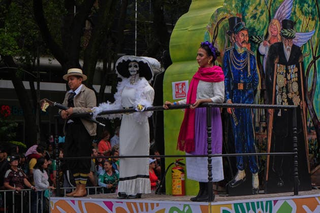 Mexico City shifts its focus to World Cup tourism MEXICO CITY, MEXICO - JUNE 13: Mexico City dresses up to welcome international tourism with a stunning, out-of-season Day of the Dead parade, serving as a vibrant prelude to a packed Fan Fest for the World Cup match between Brazil and Morocco, in Mexico City, Mexico on June 13, 2026. The traditional Mexican celebration held during the summer to coincide with the global football tournament, filled the city s main avenues with colorful floats, giant skulls, and thousands of costumed performers. Following the cultural display, massive crowds of local and foreign supporters flooded the designated Fan Fest areas. The fan zone reached full capacity as fans gathered to watch the clash between the South American and African squads on giant screens, blending Mexico s rich cultural heritage with the global passion for football. Luciano Gonzalez Anadolu Mexico City Mexico. Editorial use only. Please get in touch for any other usage.  Copyright: x2026xAnadoluxLucianoxGonzalezx