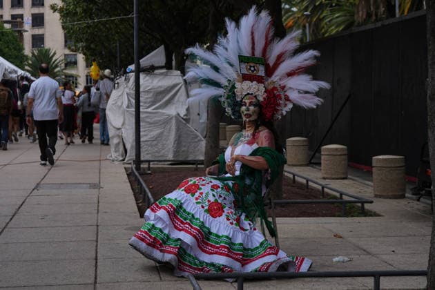 Mexico City shifts its focus to World Cup tourism MEXICO CITY, MEXICO - JUNE 13: Mexico City dresses up to welcome international tourism with a stunning, out-of-season Day of the Dead parade, serving as a vibrant prelude to a packed Fan Fest for the World Cup match between Brazil and Morocco, in Mexico City, Mexico on June 13, 2026. The traditional Mexican celebration held during the summer to coincide with the global football tournament, filled the city s main avenues with colorful floats, giant skulls, and thousands of costumed performers. Following the cultural display, massive crowds of local and foreign supporters flooded the designated Fan Fest areas. The fan zone reached full capacity as fans gathered to watch the clash between the South American and African squads on giant screens, blending Mexico s rich cultural heritage with the global passion for football. Luciano Gonzalez Anadolu Mexico City Mexico. Editorial use only. Please get in touch for any other usage.  Copyright: x2026xAnadoluxLucianoxGonzalezx
