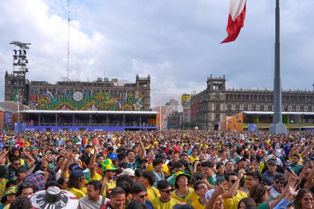 Mexico City shifts its focus to World Cup tourism MEXICO CITY, MEXICO - JUNE 13: Mexico City dresses up to welcome international tourism with a stunning, out-of-season Day of the Dead parade, serving as a vibrant prelude to a packed Fan Fest for the World Cup match between Brazil and Morocco, in Mexico City, Mexico on June 13, 2026. The traditional Mexican celebration held during the summer to coincide with the global football tournament, filled the city s main avenues with colorful floats, giant skulls, and thousands of costumed performers. Following the cultural display, massive crowds of local and foreign supporters flooded the designated Fan Fest areas. The fan zone reached full capacity as fans gathered to watch the clash between the South American and African squads on giant screens, blending Mexico s rich cultural heritage with the global passion for football. Luciano Gonzalez Anadolu Mexico City Mexico. Editorial use only. Please get in touch for any other usage.  Copyright: x2026xAnadoluxLucianoxGonzalezx