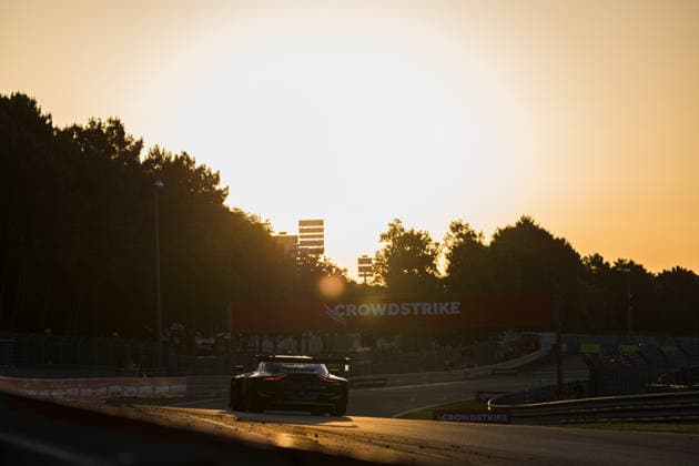 24 HEURES DU MANS 2026 - RACE - SUNDAY 27 JAMES Ian (usa), ROBICHON Zacharie (can), DRUDI Mattia (ita), Heart of Racing Team, Aston Martin Vantage AMR LMGT3 27, LM GT3, action during the 24 Hours of Le Mans 2026, 3rd round of the 2026 FIA World Endurance Championship, on June 14, 2026 on the Circuit des 24 Heures du Mans in Le Mans, France - Le MansFrance  Copyright: xCLEMENTxLUCKx