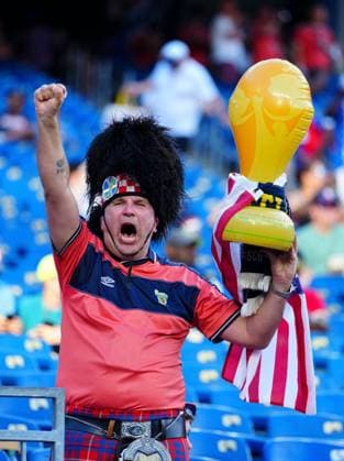 A Scotland fan Haiti v Scotland, 2026 FIFA World Cup, WM, Weltmeisterschaft, Fussball Group C, Football, Boston Stadium, Foxborough, Massachusetts, USA - 13 Jun 2026Foxborough Boston Stadium Massachusetts (MA) United States of America EDITORIAL USE ONLY No use with unauthorised audio, video, data, fixture lists, club league logos or live services. Online in-match use limited to 120 images, no video emulation. No use in betting, games or single club league player publications.  Copyright: xJavierxGarcia Shutterstockx 16924166dr
