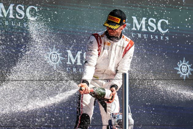 AUTO - FORMULA 3 2026 - BARCELONA NAEL ThÃ ophile (fra), Campos Racing, Dallara F3 2025, action podium during the 3rd round of the 2026 FIA Formula 3 Championship from June 12 to 14, 2026 on the Circuit de Barcelona-Catalunya, in Montmelo, Spain - MontmeloSpain  Copyright: xALBERTOxVIMERCATIx