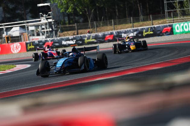 AUTO - FORMULA 3 2026 - BARCELONA 31 XIE Gerrard (chn), DAMS Lucas Oil, Dallara F3 2025, action during the 3rd round of the 2026 FIA Formula 3 Championship from June 12 to 14, 2026 on the Circuit de Barcelona-Catalunya, in Montmelo, Spain - MontmeloSpain  Copyright: xEricxAlonsox