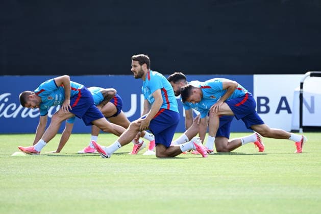 Alexandria, USA, 130626. Croatian player Nikola Vlasic during the training of the Croatian football national team, Nationalteam in the base camp at Episcopal Highschool during the FIFA World Cup, WM, Weltmeisterschaft, Fussball Photo: Boris Kovacev CROPIX Copyright: xxBorisxKovacevx xCROPIXx trening_hrvatska10-130626