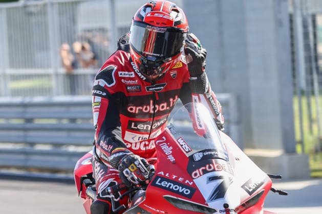 IPA85671171 - 7 Iker Lecuona (ITA) Ducati Panigale V4R, Aruba.It Racing - Ducati during the FIM Superbike World Championship, WM, Weltmeisterschaft Pirelli Emilia Romagna Round at the Misano World Circuit Marco Simoncelli, Misano Adriatico, Italy on June 14, 2026 during the Pirelli Emilia Romagna Round, World Superbike (SBK) race in Italy, Italy, June 14, 2026  Copyright: xValerioxOrigo IPAxSportx xx 85671171