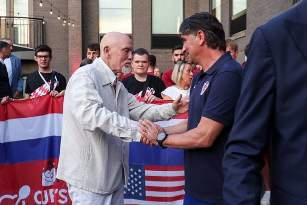 John Malkovich visited the Croatian national football team Famous Hollywood actor John Malkovich visited the Croatian national football team at their American base in Alexandria (USA) ahead of the opening of the 2026 World Cup. After hanging out with coach Zlatko DaliÄ‡ and Luka ModriÄ‡ and his teammates, John was ceremonially presented with a Croatian passport on June 14, 2026 in Alexandria (USA)  IgorxKralj PIXSELL