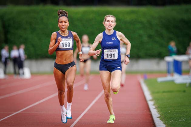 North Rhine Championships 2026 Mönchengladbach, 14 06 2026 Vera Petrykowski Cologne Athletics and Natalie Füllgraf Cologne Athletics North Rhine Championships 2026 on 14 06 2026 at Grenzlandstadion, Mönchengladbach North Rhine Westphalia Copyright: xBEAUTIFULxSPORTS B.Hoffmannx