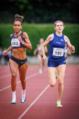 North Rhine Championships 2026 Mönchengladbach, 14 06 2026 Vera Petrykowski Cologne Athletics and Natalie Füllgraf Cologne Athletics North Rhine Championships 2026 on 14 06 2026 at Grenzlandstadion, Mönchengladbach North Rhine Westphalia Copyright: xBEAUTIFULxSPORTS B.Hoffmannx