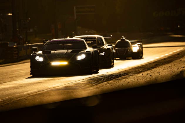 24 HEURES DU MANS 2026 - RACE - SATURDAY 23 NEWELL Gray (usa), BARRICHELLO Eduardo (bra), ADAM Jonny (gbr), Heart of Racing Team, Aston Martin Vantage AMR LMGT3 23, LM GT3, action during the 24 Hours of Le Mans 2026, 3rd round of the 2026 FIA World Endurance Championship, on June 13, 2026 on the Circuit des 24 Heures du Mans in Le Mans, France - Le MansFrance  Copyright: xJULIENxDELFOSSEx