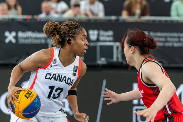 BASKETBALL - FIBA 3x3 World Tour VIENNA,AUSTRIA,14.JUN.26 - BASKETBALL - FIBA 3x3 World Tour. Image shows Merissah Russell (CAN).  GEPAxpictures xPhilippxBrem