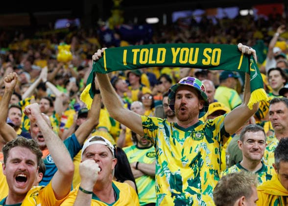 June 13, 2026, Vancouver, British Columbia, Canada: Fans of Australia celebrate after the team s victory in the FIFA World Cup, WM, Weltmeisterschaft, Fussball 2026 Group D match between Australia and Turkey at BC Place Vancouver. Vancouver Canada - ZUMAc132 20260613_fap_c132_008 Copyright: xAndrewxChinx