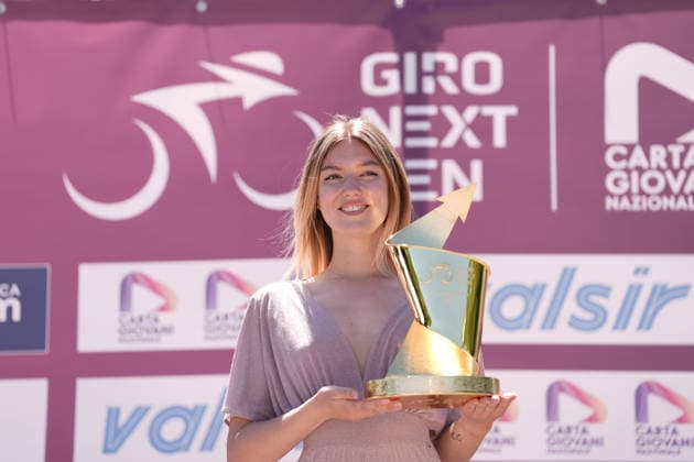 THE trophy during Stage 1 of the Giro Next Generation from Reggio Calabria to Vibo Valentia Italy, Saturday June 14, 2026(Photo Massimo Paolone LaPresse)  Copyright: xMassimoxPaolone LaPressex